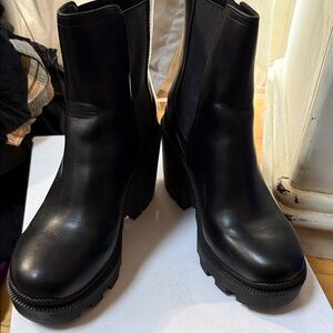 Nine West Black Heeled Boots